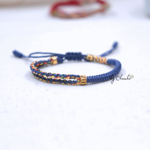 Vòng tay ngũ sắc dây tết đủ màu xinh xắn, phối charm Omani - Chồi Nhỏ