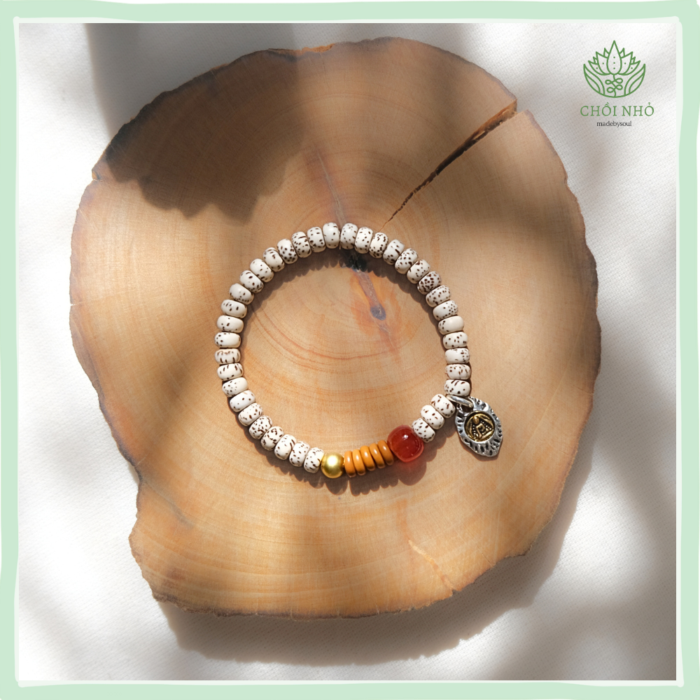 Vòng tay Bồ Đề tinh nguyệt phối charm treo hình phật | hạt bồ đề dẹt 6x4mm charm bạc cổ| theo cỡ tay | Chồi Nhỏ 6 Vòng tay Bồ Đề tinh nguyệt phối charm treo hình phật | hạt bồ đề dẹt 6x4mm charm bạc cổ| theo cỡ tay | Chồi Nhỏ - Ảnh 6