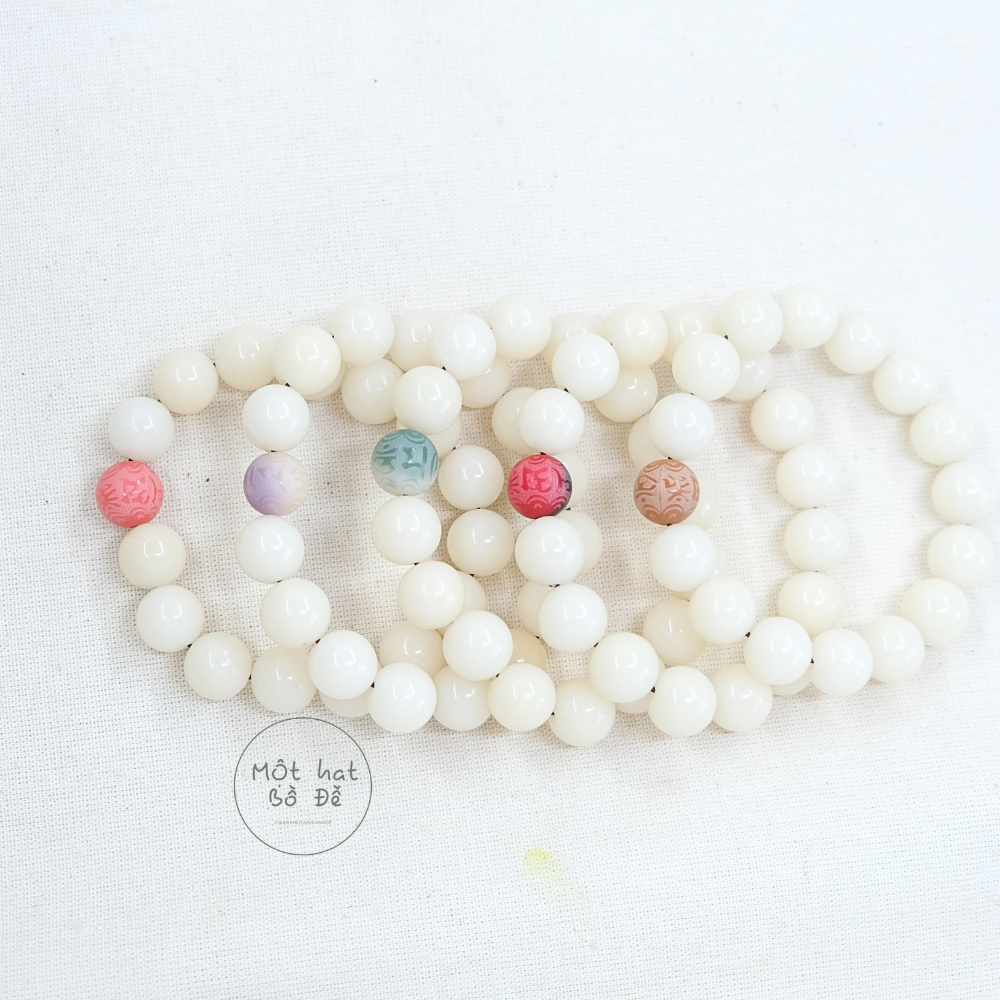 Vòng tay Bồ Đề tinh nguyệt 10 ly mix 1 hạt bồ đề lục tự | hạt bồ đề tròn 10mm| freesize | Chồi Nhỏ 7 Vòng tay Bồ Đề tinh nguyệt 10 ly mix 1 hạt bồ đề lục tự | hạt bồ đề tròn 10mm| freesize | Chồi Nhỏ - Ảnh 7