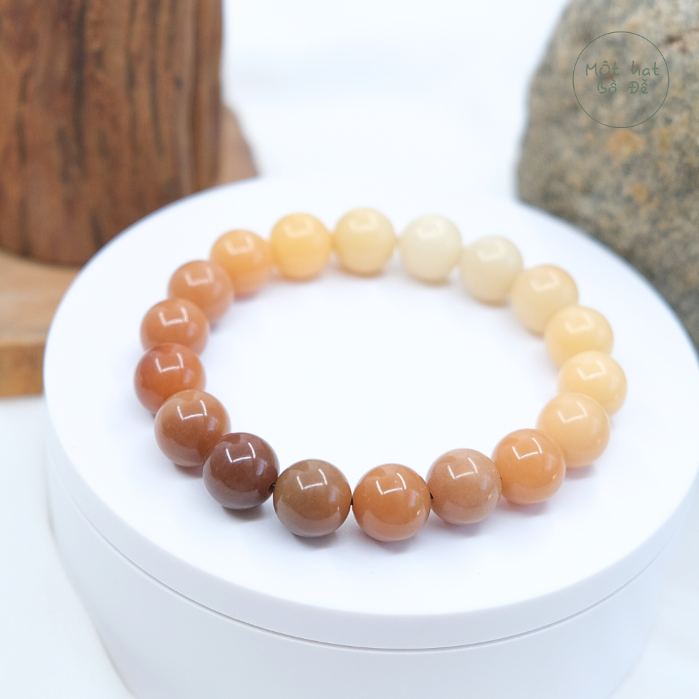 Vòng tay Bồ Đề ombre | hạt bồ đề tròn 12mm chuyển màu| freesize | Chồi Nhỏ 5 Vòng tay Bồ Đề ombre | hạt bồ đề tròn 12mm chuyển màu| freesize | Chồi Nhỏ - Ảnh 5