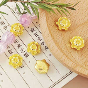 Charm Hoa Sen Cổ Điển 10mm, Hạt Sen Hợp Kim - Phụ kiện handmade, DIY