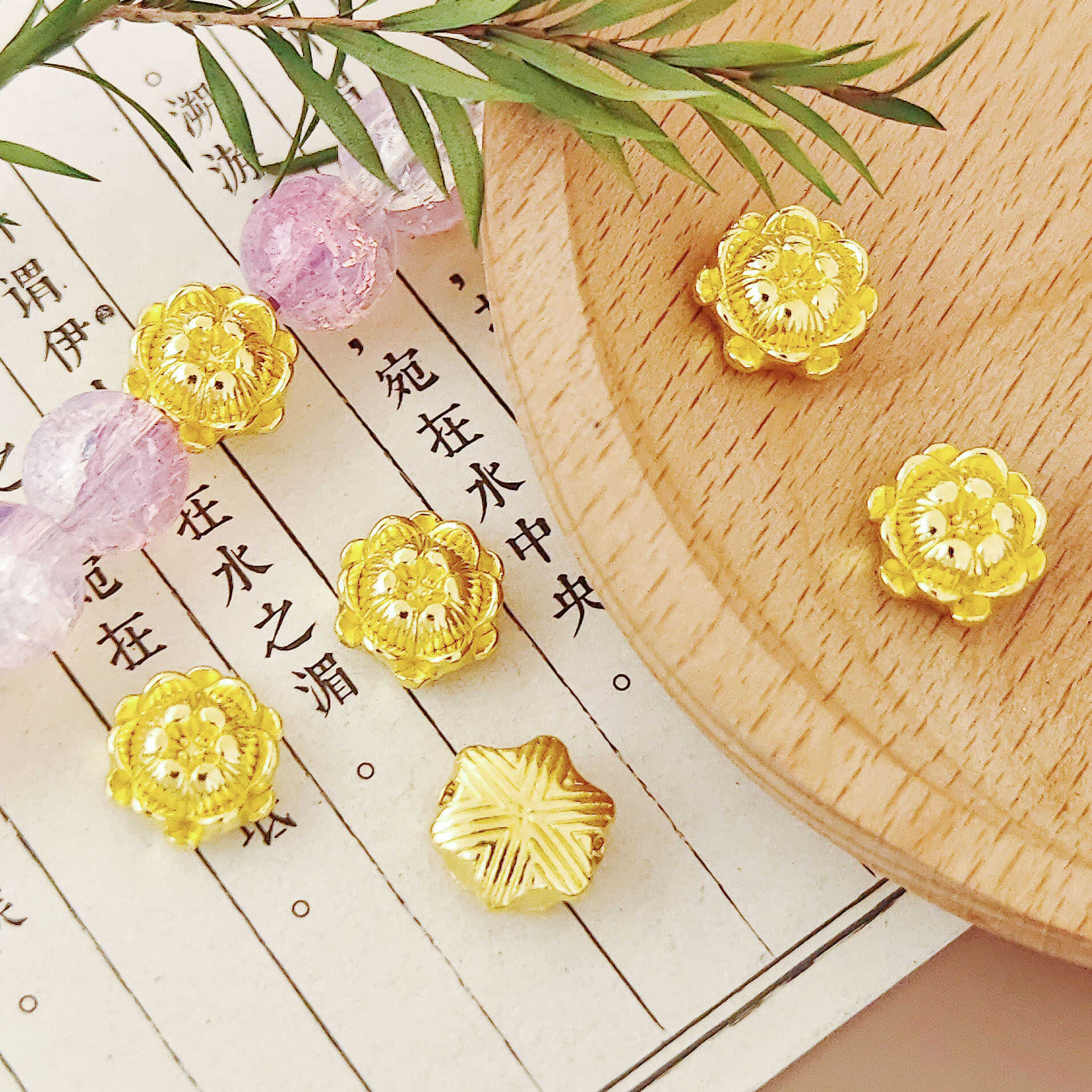 Charm Hoa Sen Cổ Điển 10mm, Hạt Sen Hợp Kim - Phụ kiện handmade, DIY 1 Charm Hoa Sen Cổ Điển 10mm, Hạt Sen Hợp Kim - Phụ kiện handmade, DIY